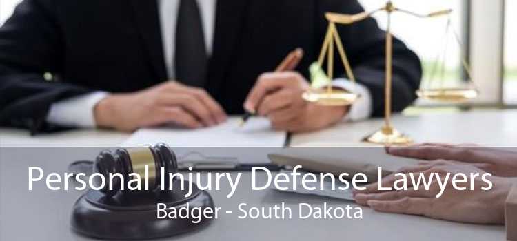 Personal Injury Defense Lawyers Badger - South Dakota