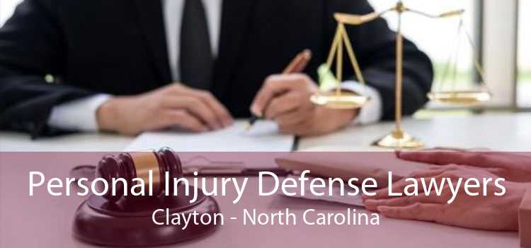 Personal Injury Defense Lawyers Clayton - North Carolina